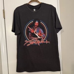 Black Graphic T-Shirt Jimi  Hendrix men’s tour shirt rock concert festival